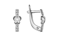 Серебряные cерьги классические