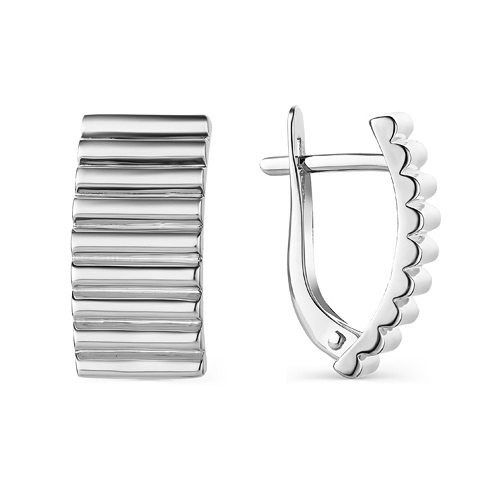 Серебряные cерьги классические