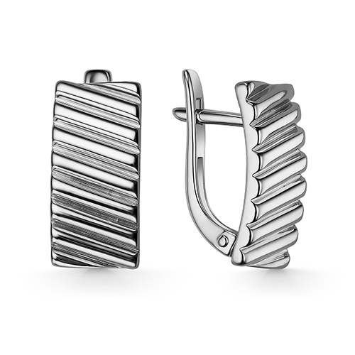 Серебряные cерьги классические