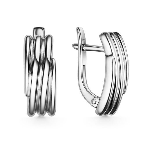 Серебряные cерьги классические