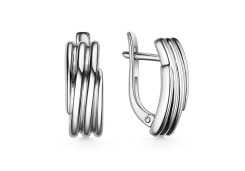 Серебряные cерьги классические