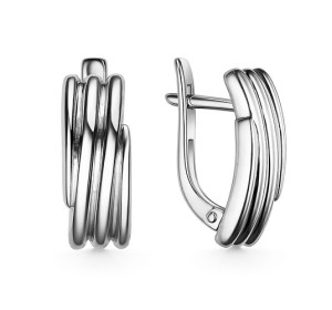 Серебряные cерьги классические