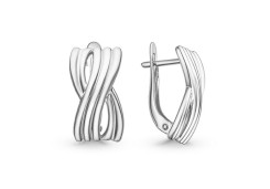 Серебряные cерьги классические