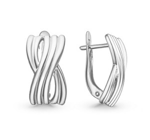 Серебряные cерьги классические