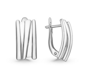 Серебряные cерьги классические