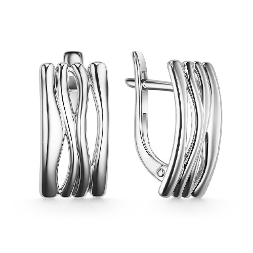 Серебряные cерьги классические