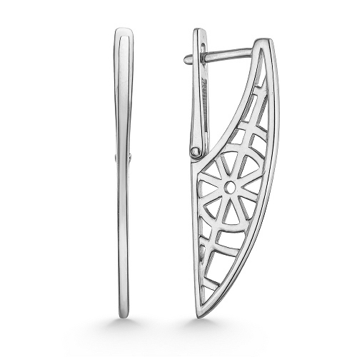 Серебряные cерьги классические