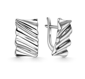 Серебряные cерьги классические