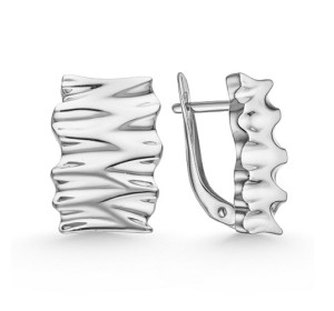 Серебряные cерьги классические