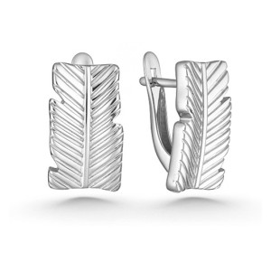 Серебряные cерьги классические