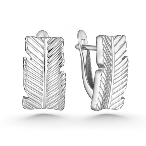 Серебряные cерьги классические