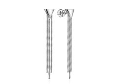 Серебряные cерьги пусеты (гвоздики)