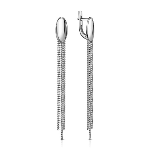 Серебряные cерьги висячие