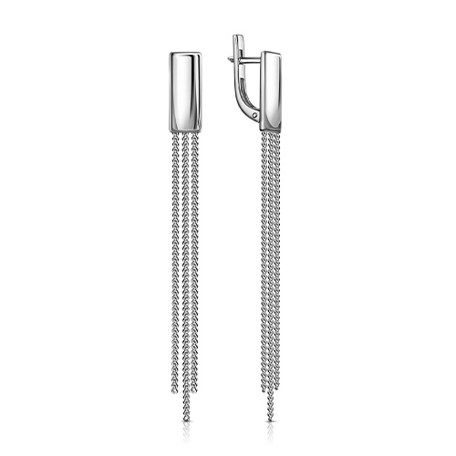 Серебряные cерьги висячие