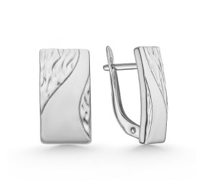 Серебряные cерьги классические