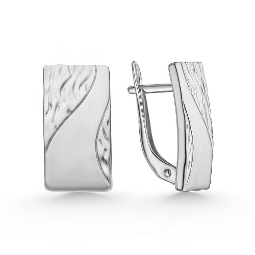 Серебряные cерьги классические