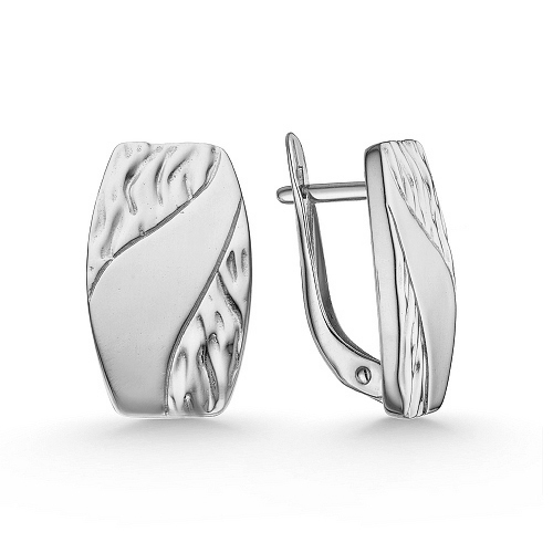 Серебряные cерьги классические