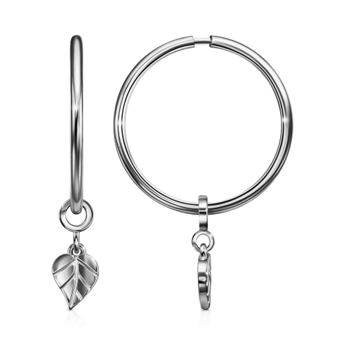 Серебряные cерьги конго