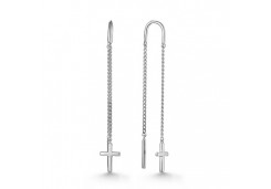 Серебряные cерьги классические