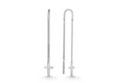 Серебряные cерьги классические