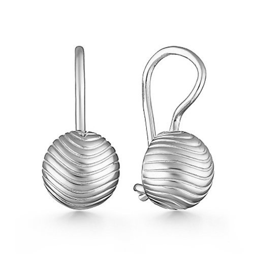 Серебряные cерьги классические