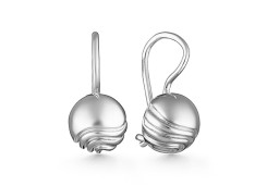 Серебряные cерьги классические