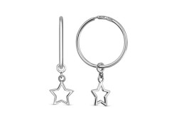 Серебряные cерьги конго