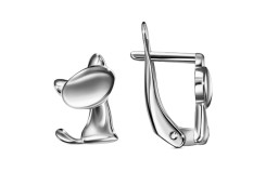 Серебряные cерьги классические