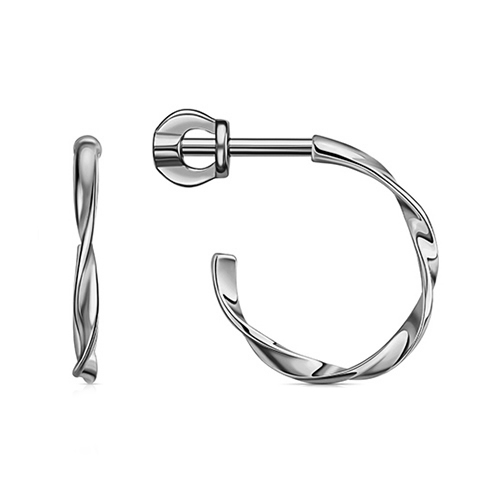 Серебряные cерьги пусеты (гвоздики)