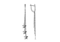 Серебряные cерьги висячие