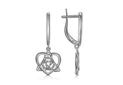 Серебряные cерьги висячие