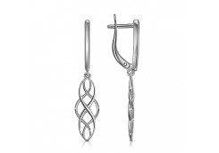 Серебряные cерьги висячие