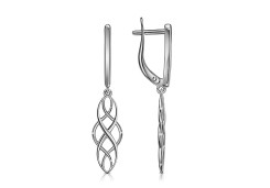 Серебряные cерьги висячие