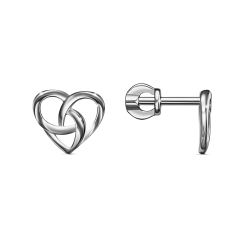 Серебряные cерьги пусеты (гвоздики)