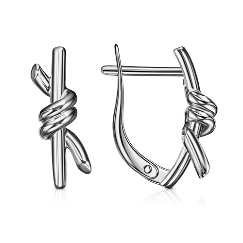 Серебряные cерьги классические