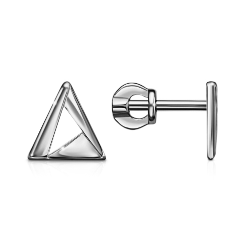 Серебряные cерьги пусеты (гвоздики)