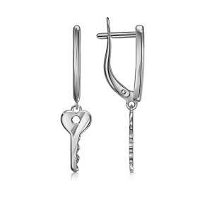 Серебряные cерьги висячие