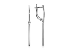 Серебряные cерьги висячие