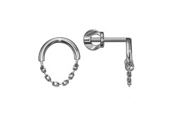 Серебряные cерьги пусеты (гвоздики)