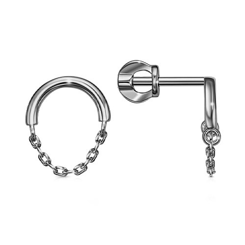 Серебряные cерьги пусеты (гвоздики)