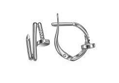Серебряные cерьги классические