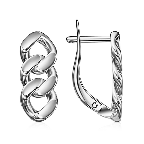 Серебряные cерьги классические