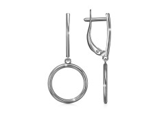 Серебряные cерьги висячие