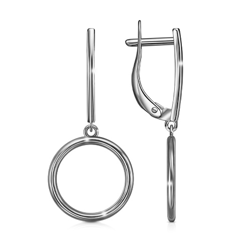 Серебряные cерьги висячие