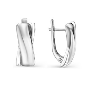 Серебряные cерьги классические