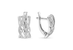 Серебряные cерьги классические