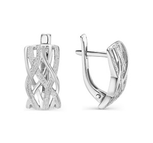 Серебряные cерьги классические