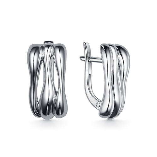 Серебряные cерьги классические