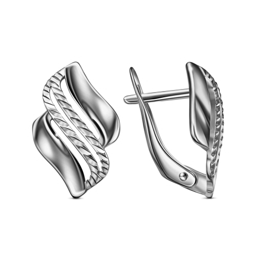 Серебряные cерьги классические