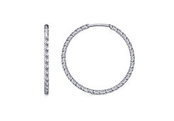 Серебряные cерьги конго